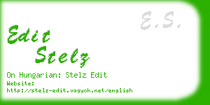 edit stelz business card